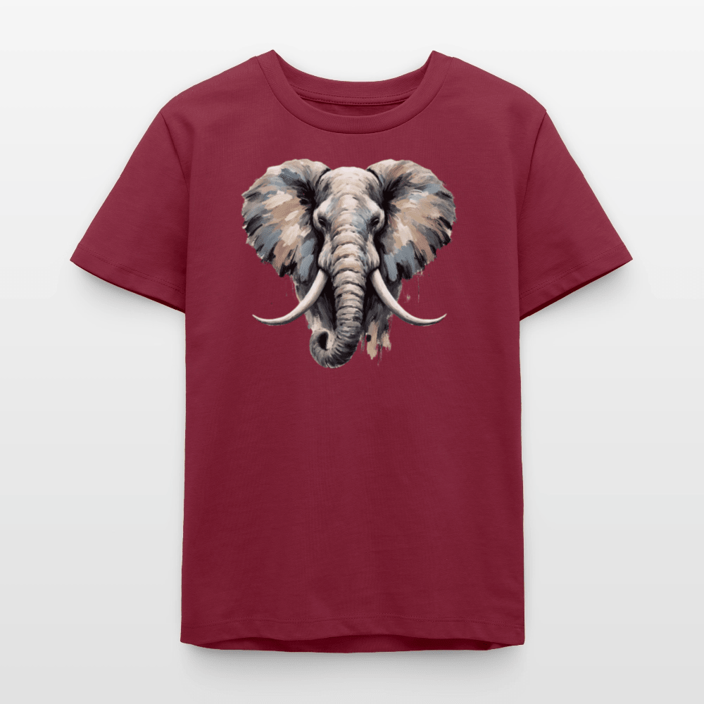 Organic Cotton Teen T-Shirt (Canvas Art Elephant) - Tiny Tugz™