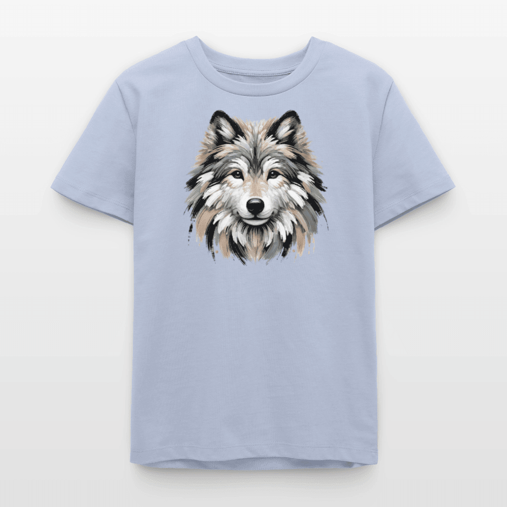 Organic Cotton Teen T-Shirt (Canvas Art Wolf) - Tiny Tugz™