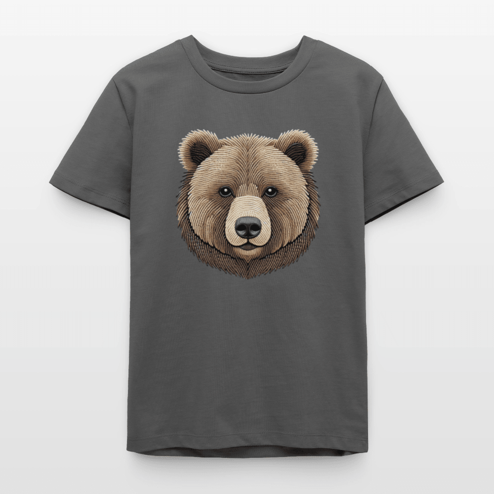 Organic Cotton Teen T-Shirt (Thread Art Bear) - Tiny Tugz™