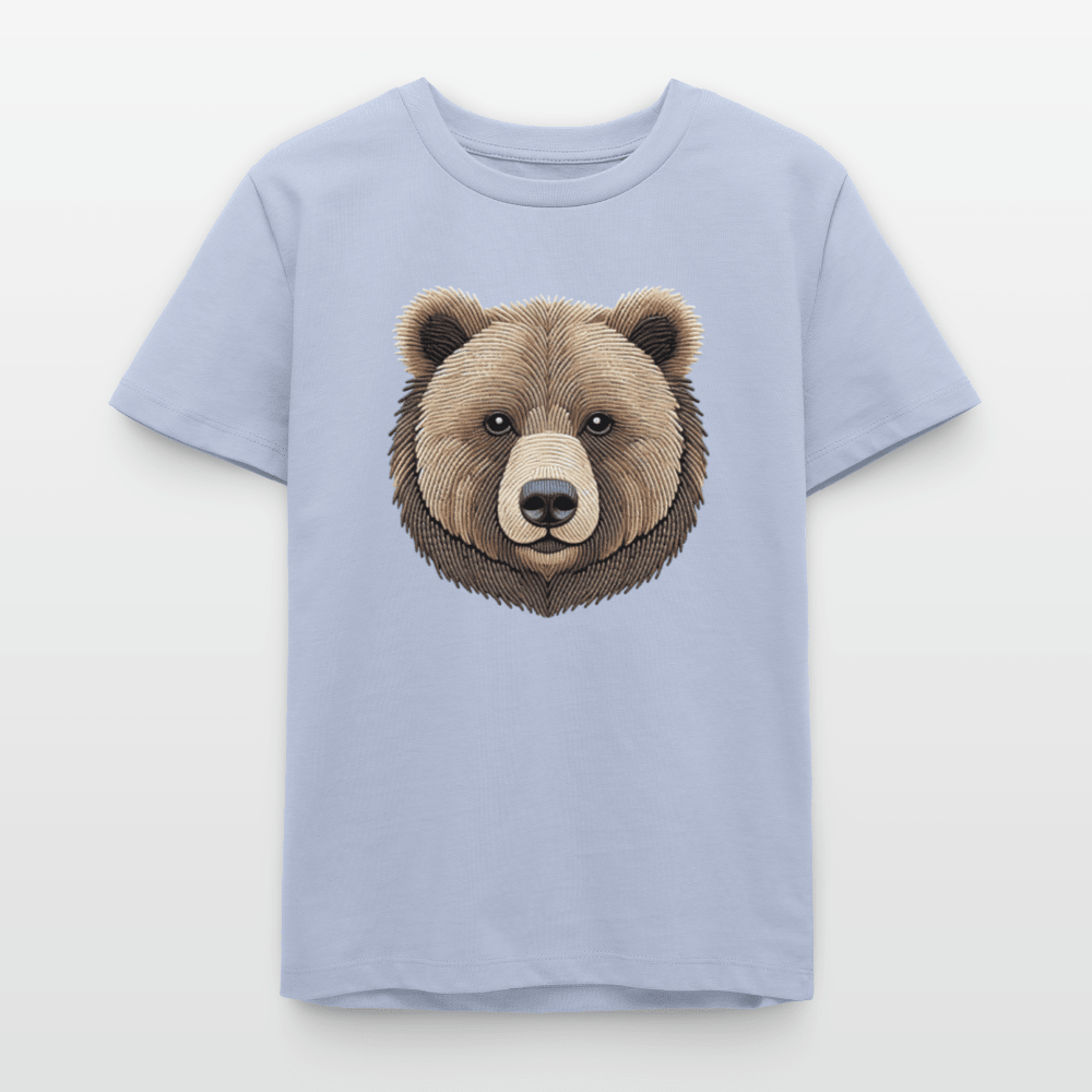 Organic Cotton Teen T-Shirt (Thread Art Bear) - Tiny Tugz™
