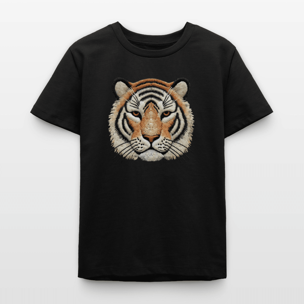Organic Cotton Teen T-Shirt (Thread Art Tiger) - Tiny Tugz™