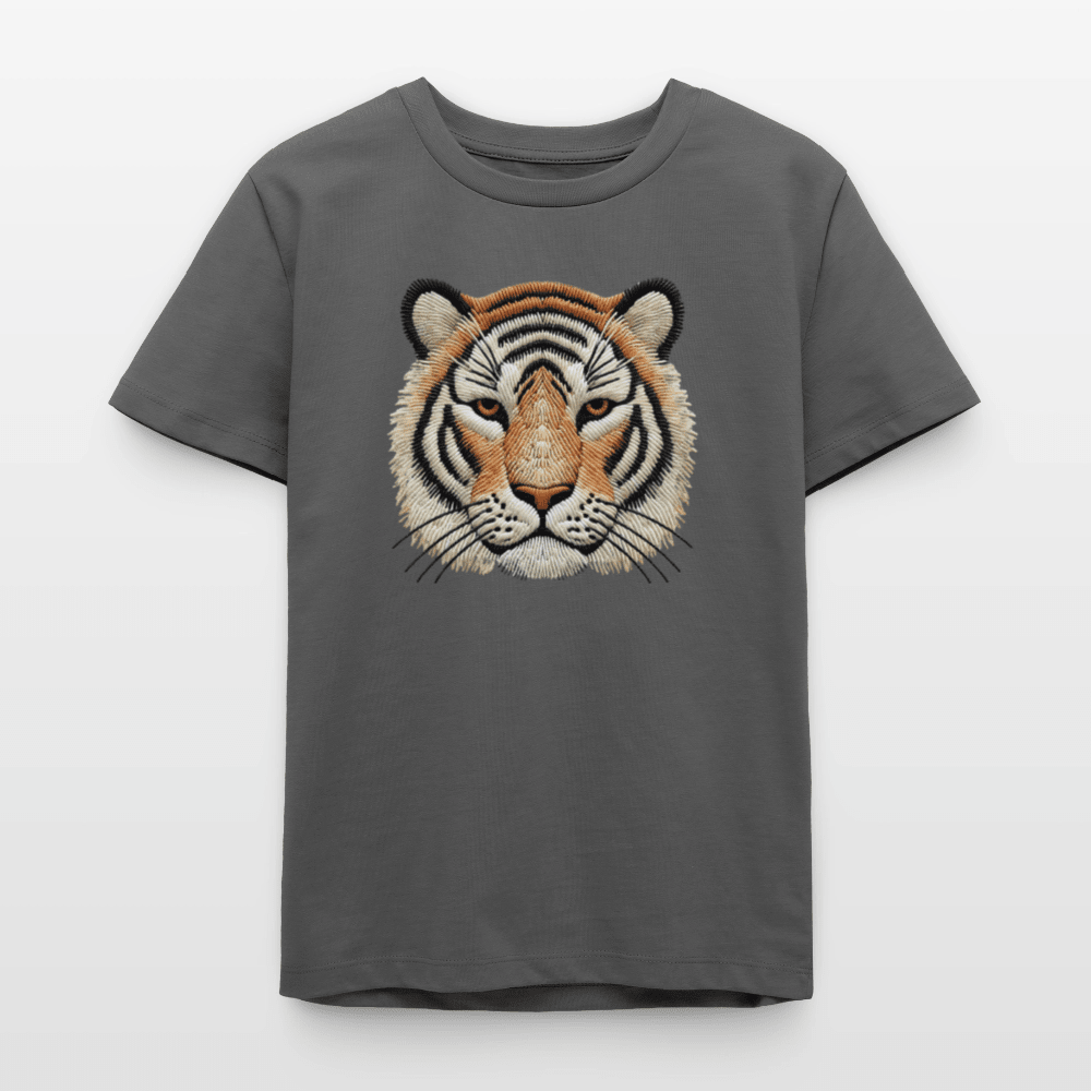 Organic Cotton Teen T-Shirt (Thread Art Tiger) - Tiny Tugz™