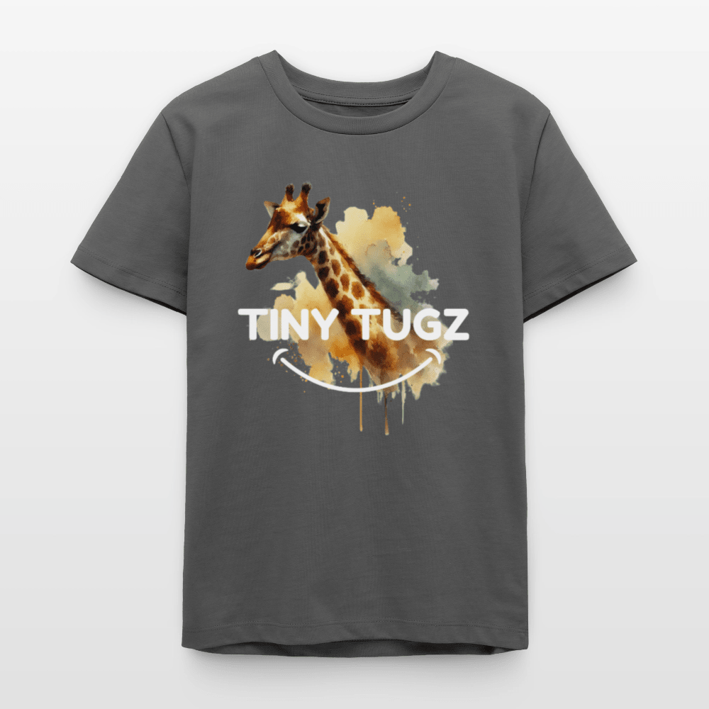 Organic Cotton Teen T-Shirt (Watercolour Art Giraffe) - Tiny Tugz™