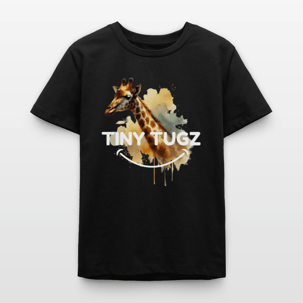Organic Cotton Teen T-Shirt (Watercolour Art Giraffe) - Tiny Tugz™