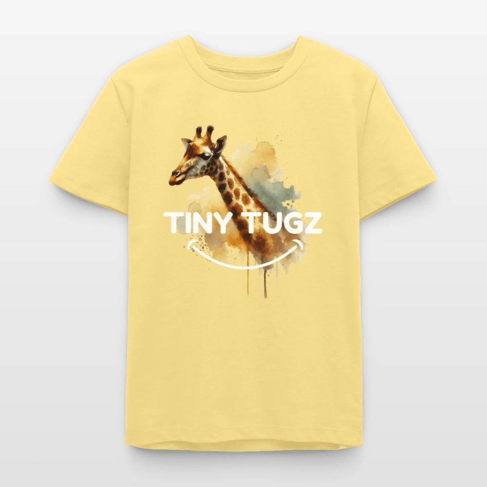 Organic Cotton Teen T-Shirt (Watercolour Art Giraffe) - Tiny Tugz™