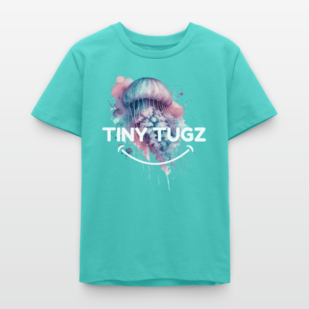 Organic Cotton Teen T-Shirt (Watercolour Art Jellyfish) - Tiny Tugz™