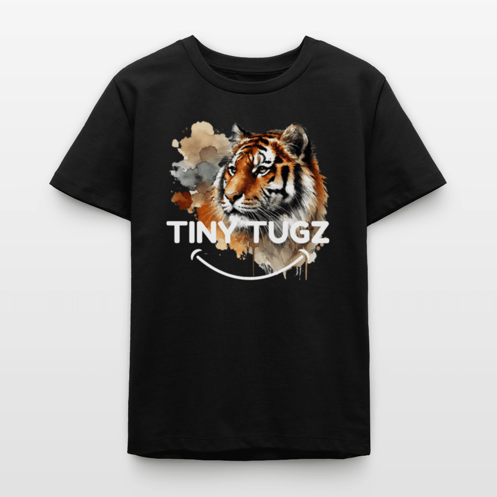 Organic Cotton Teen T-Shirt (Watercolour Art Tiger) - Tiny Tugz™