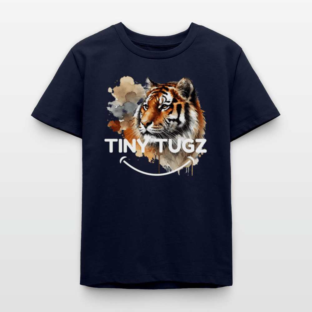 Organic Cotton Teen T-Shirt (Watercolour Art Tiger) - Tiny Tugz™