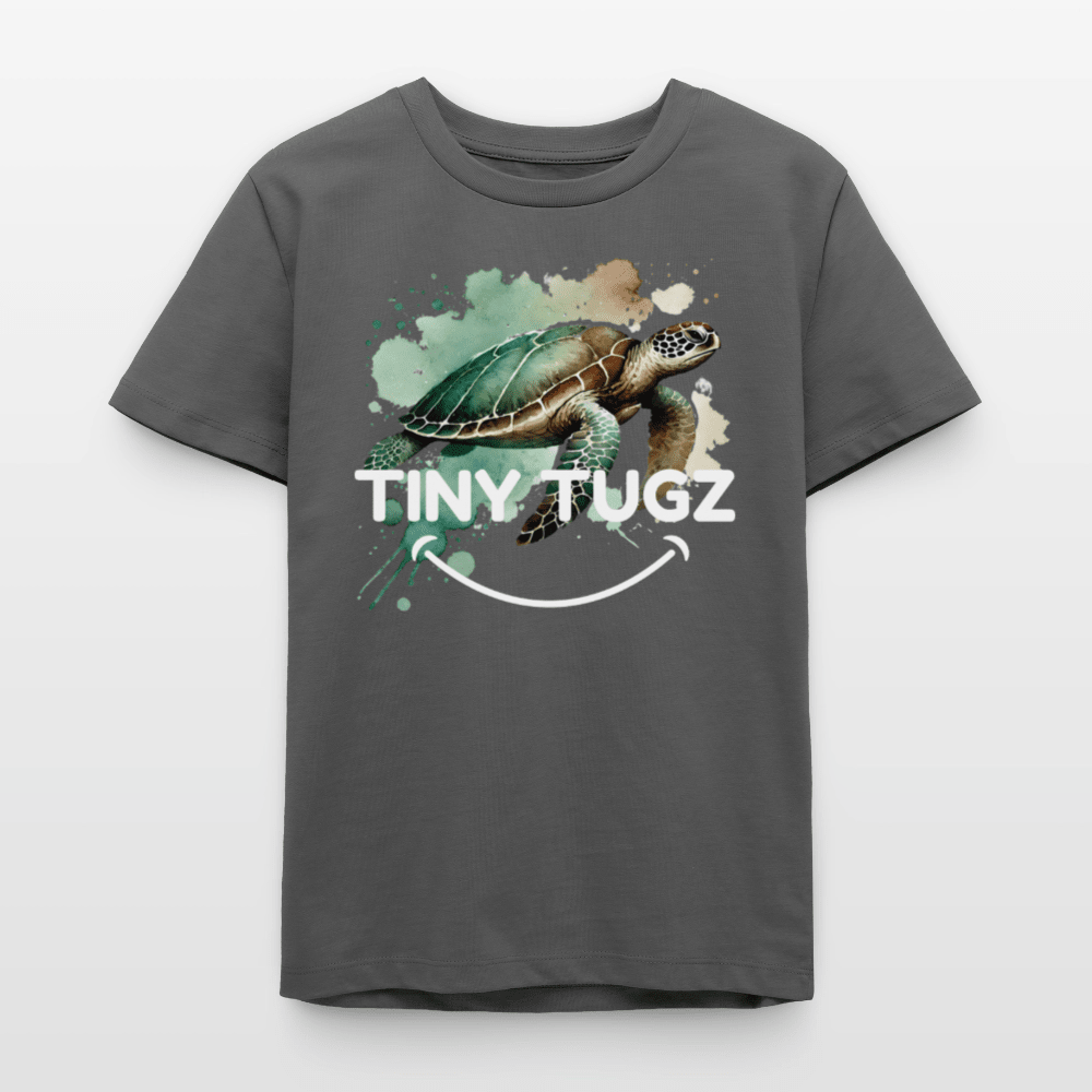 Organic Cotton Teen T-Shirt (Watercolour Art Turtle) - Tiny Tugz™