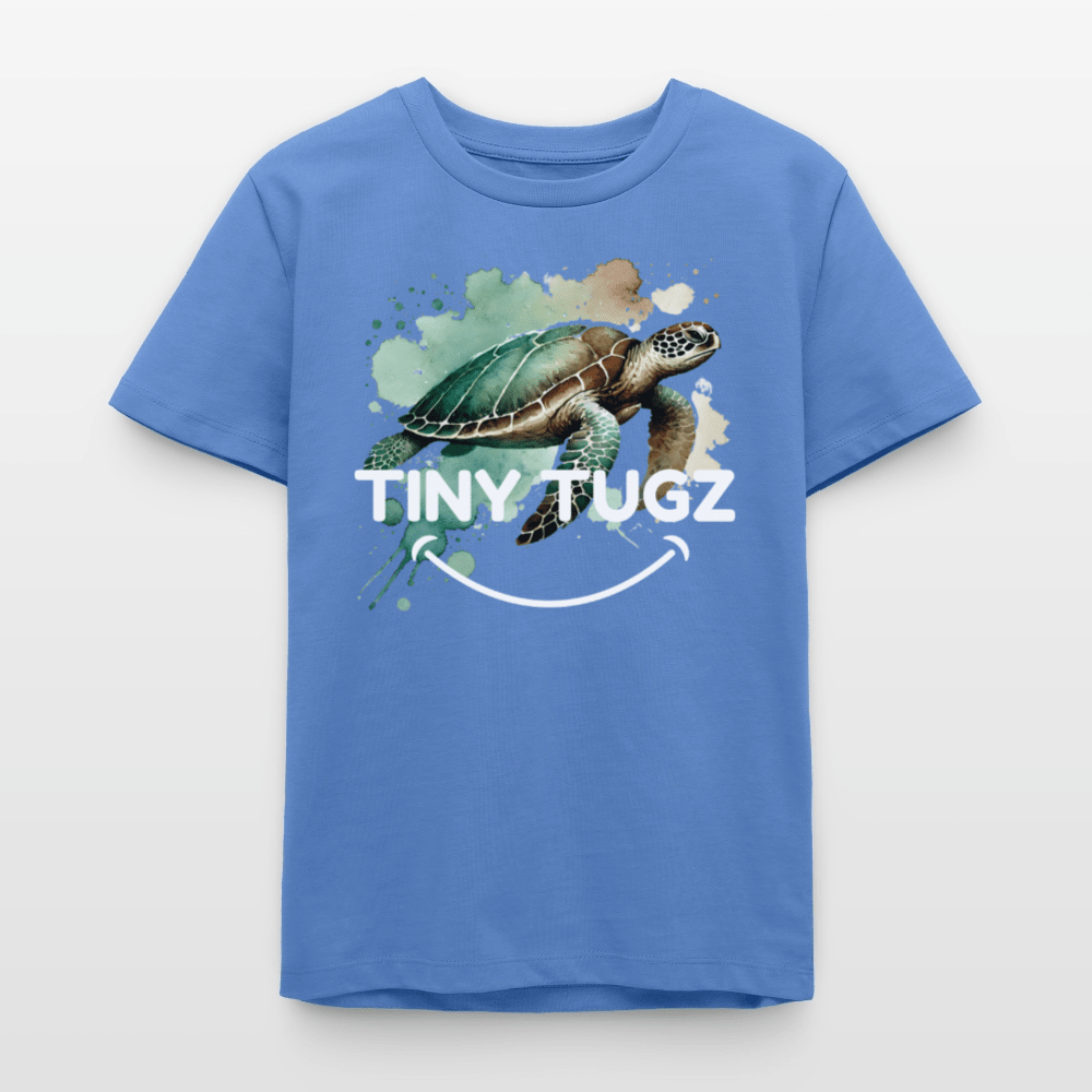 Organic Cotton Teen T-Shirt (Watercolour Art Turtle) - Tiny Tugz™
