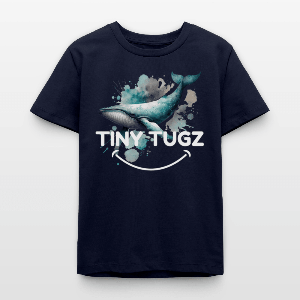 Organic Cotton Teen T-Shirt (Watercolour Art Whale) - Tiny Tugz™