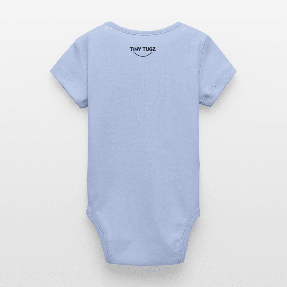 Organic Short - Sleeved Baby Bodysuit (3D Owl Illustration) - Tiny Tugz™