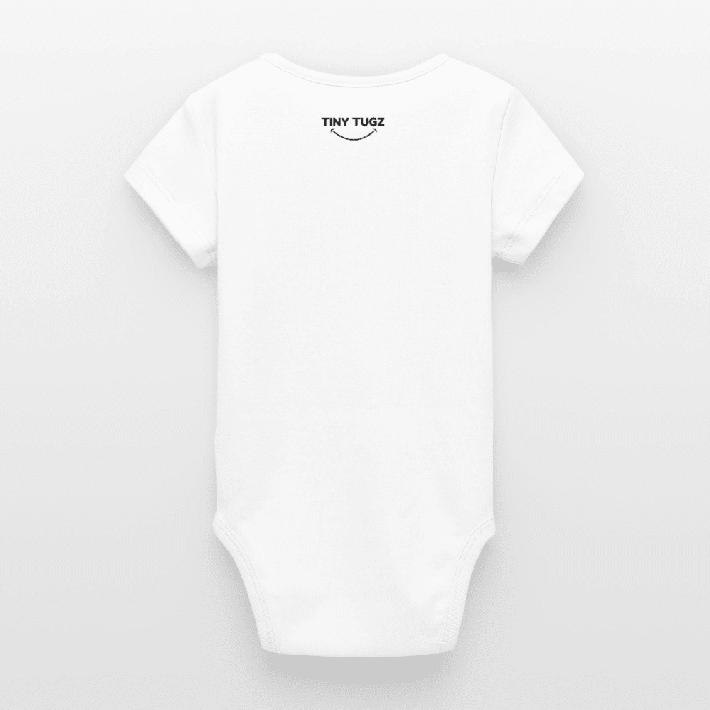 Organic Short - Sleeved Baby Bodysuit (Bear Thread Art) - Tiny Tugz™