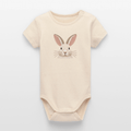 Organic Short-Sleeved Baby Bodysuit (Bunny Thread Art) - Tiny Tugz™