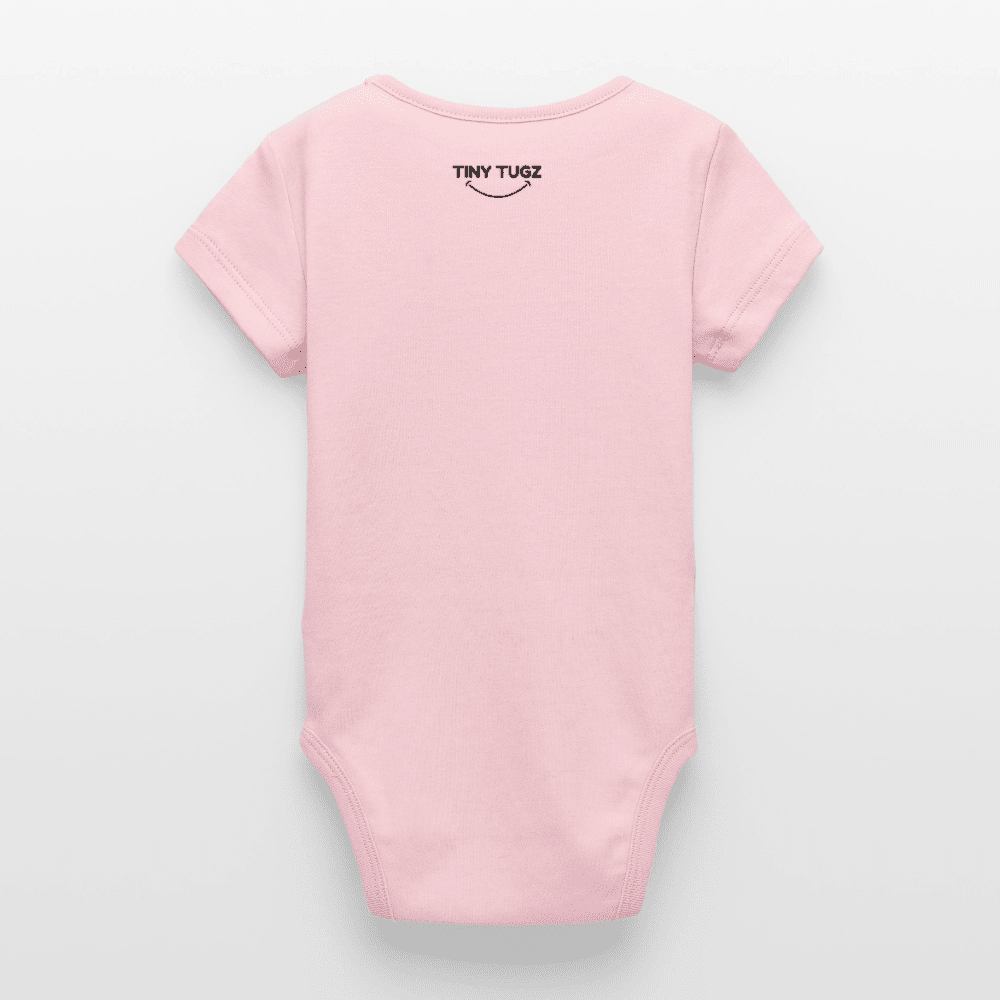 Organic Short - Sleeved Baby Bodysuit (Bunny Thread Art) - Tiny Tugz™