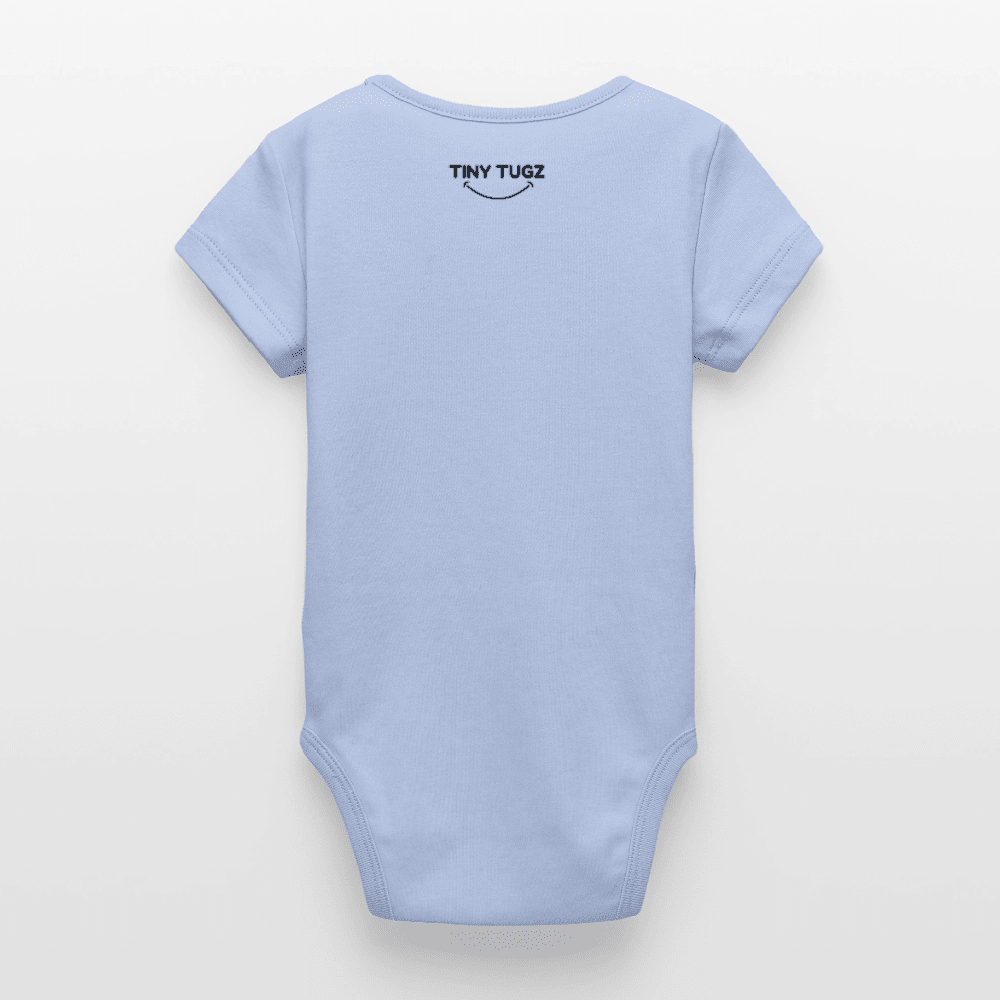 Organic Short-Sleeved Baby Bodysuit (Canvas Cat) - Tiny Tugz™