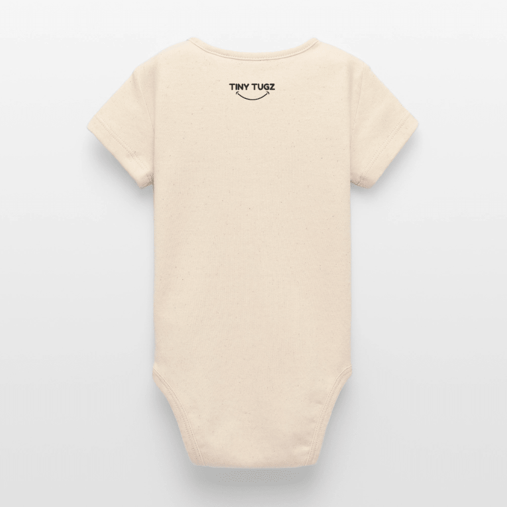 Organic Short-Sleeved Baby Bodysuit (Canvas Dolphin) - Tiny Tugz™
