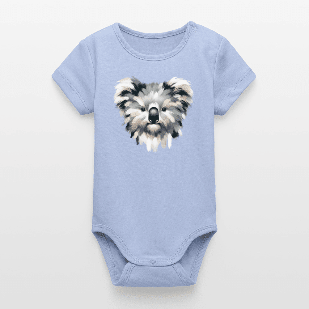 Organic Short-Sleeved Baby Bodysuit (Canvas Koala) - Tiny Tugz™