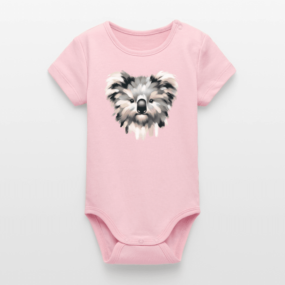 Organic Short-Sleeved Baby Bodysuit (Canvas Koala) - Tiny Tugz™