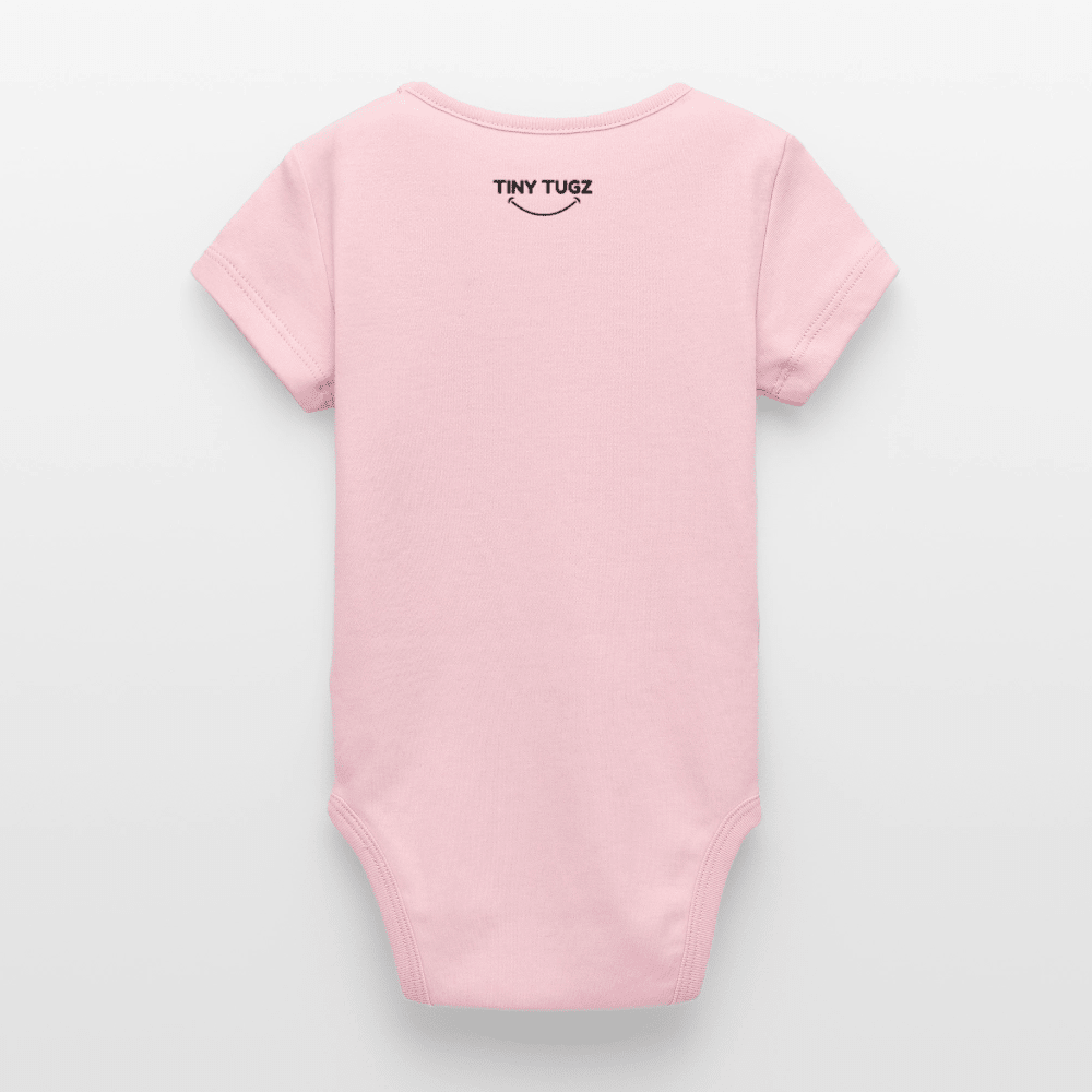 Organic Short-Sleeved Baby Bodysuit (Felt Appliqué Bunny) - Tiny Tugz™