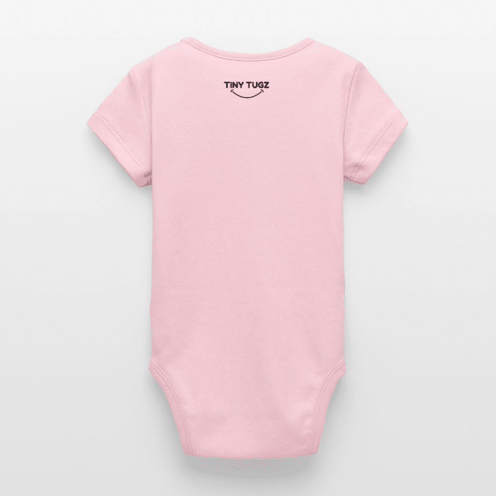 Organic Short - Sleeved Baby Bodysuit (Felt Appliqué Bunny) - Tiny Tugz™
