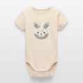 Organic Short-Sleeved Baby Bodysuit (Felt Appliqué Bunny) - Tiny Tugz™
