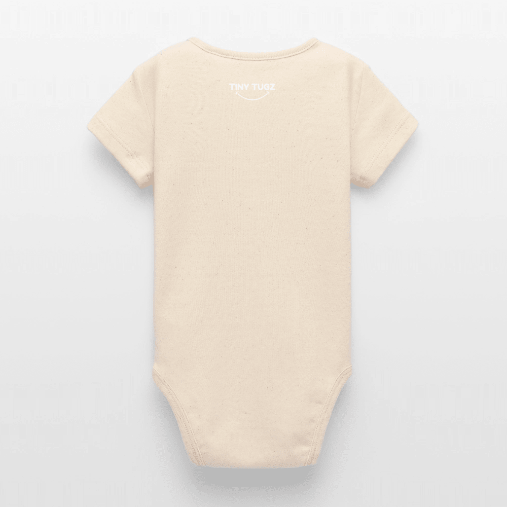 Organic Short - Sleeved Baby Bodysuit (Felt Appliqué French Bulldog) - Tiny Tugz™
