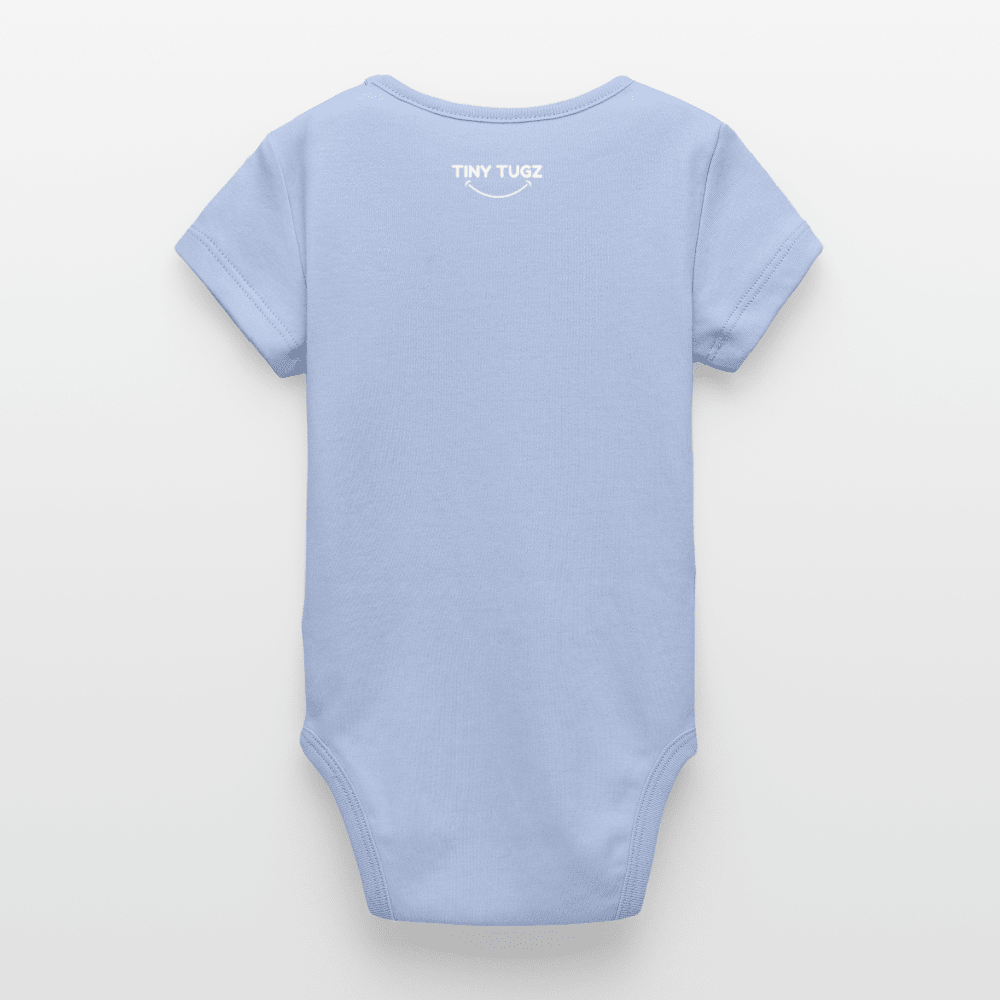 Organic Short-Sleeved Baby Bodysuit (Felt Appliqué French Bulldog) - Tiny Tugz™