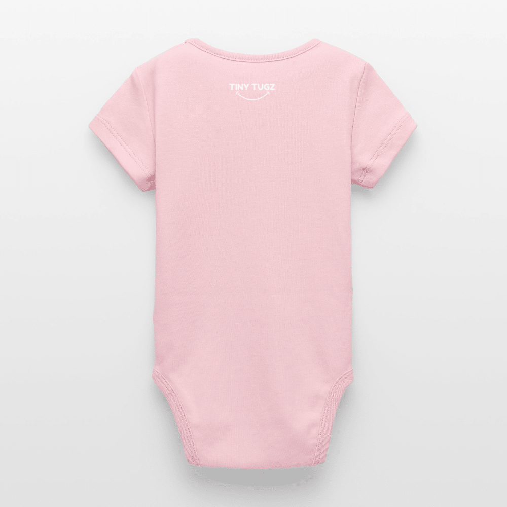 Organic Short - Sleeved Baby Bodysuit (Felt Appliqué French Bulldog) - Tiny Tugz™