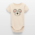 Organic Short-Sleeved Baby Bodysuit (Felt Appliqué Koala) - Tiny Tugz™