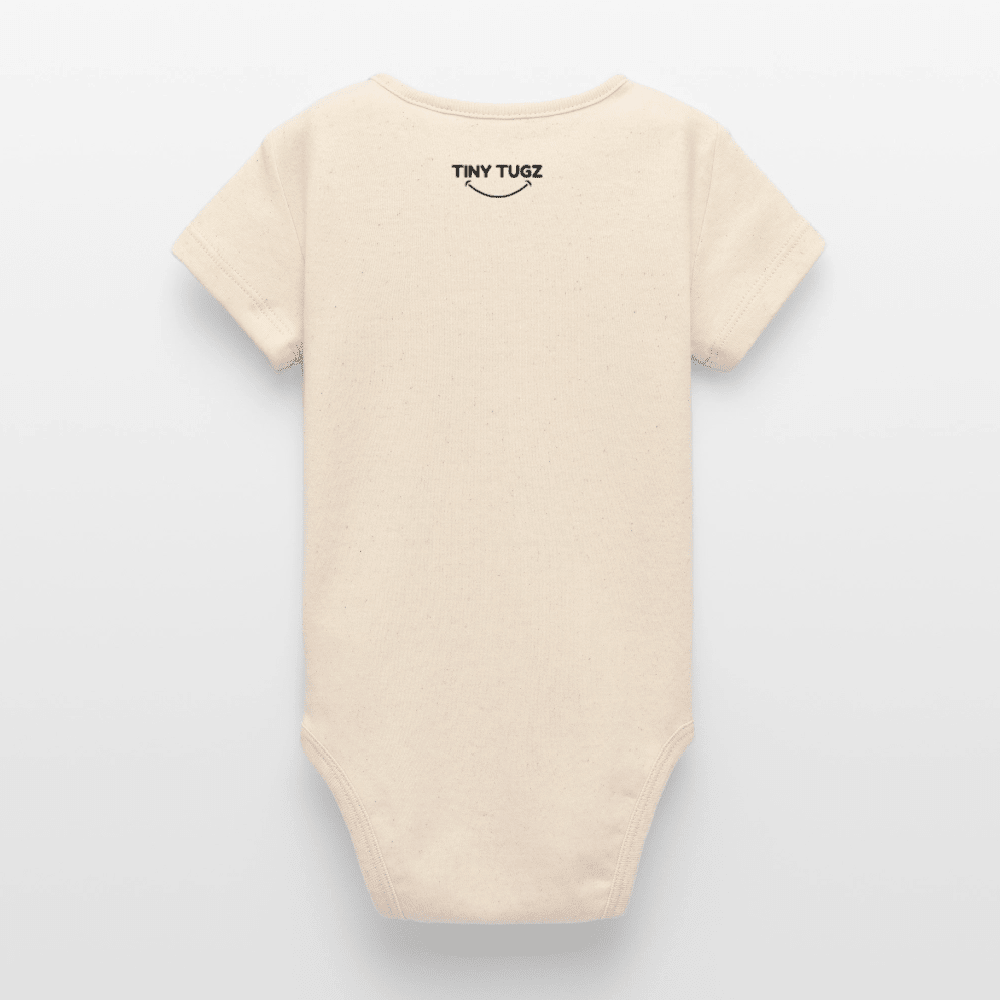 Organic Short-Sleeved Baby Bodysuit (Felt Appliqué Koala) - Tiny Tugz™