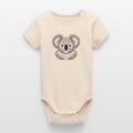 Organic Short-Sleeved Baby Bodysuit (Koala Thread Art) - Tiny Tugz™