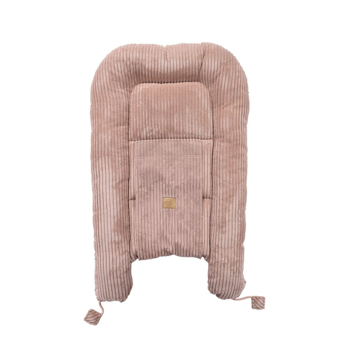 Pink Baby Sleep Cocoon Nest, Ribbed Corduroy & Cotton Lining (0-6m) - Tiny Tugz™
