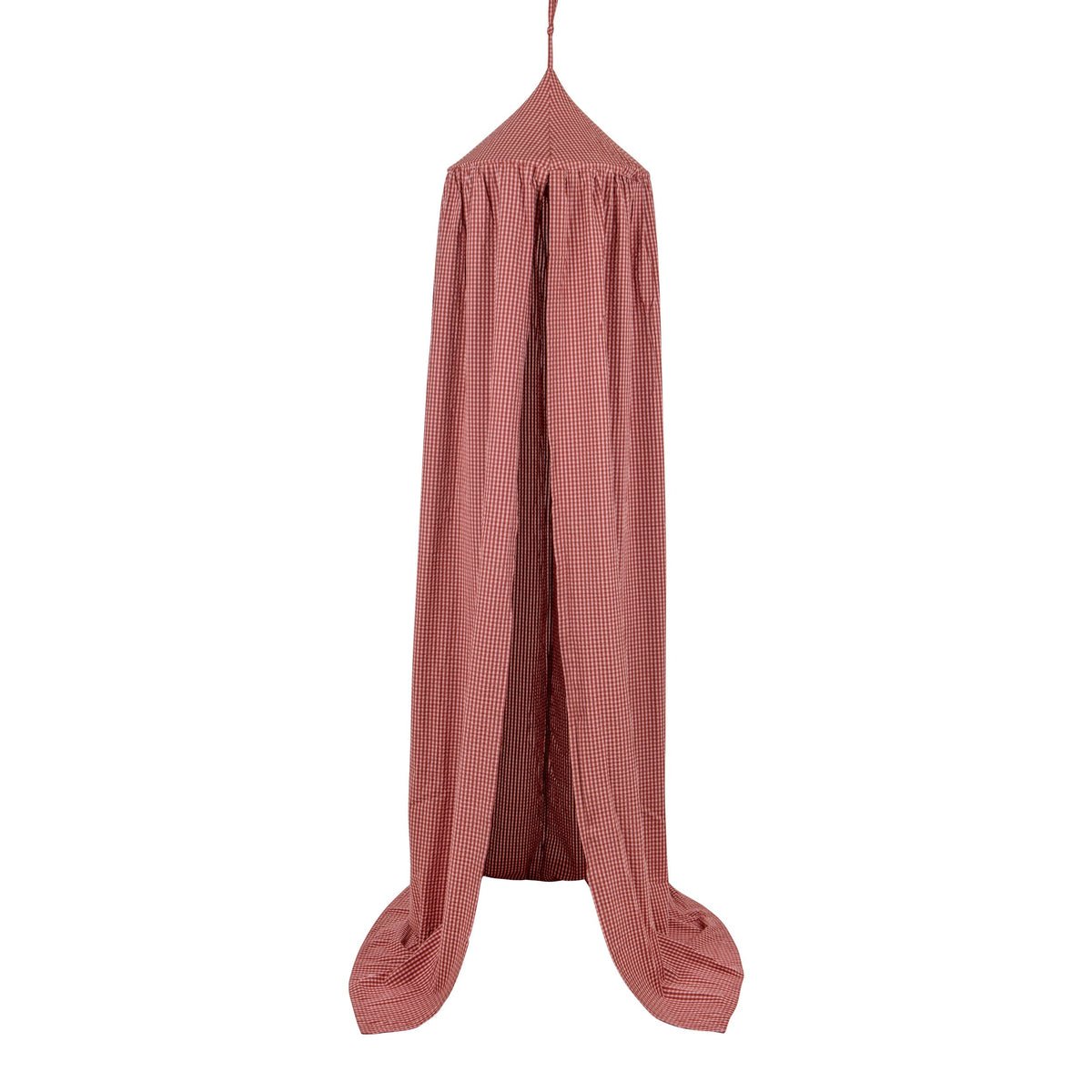 Pink Check Muslin Cotton Bed Canopy for Babies & Kids (0–6y) - Tiny Tugz™