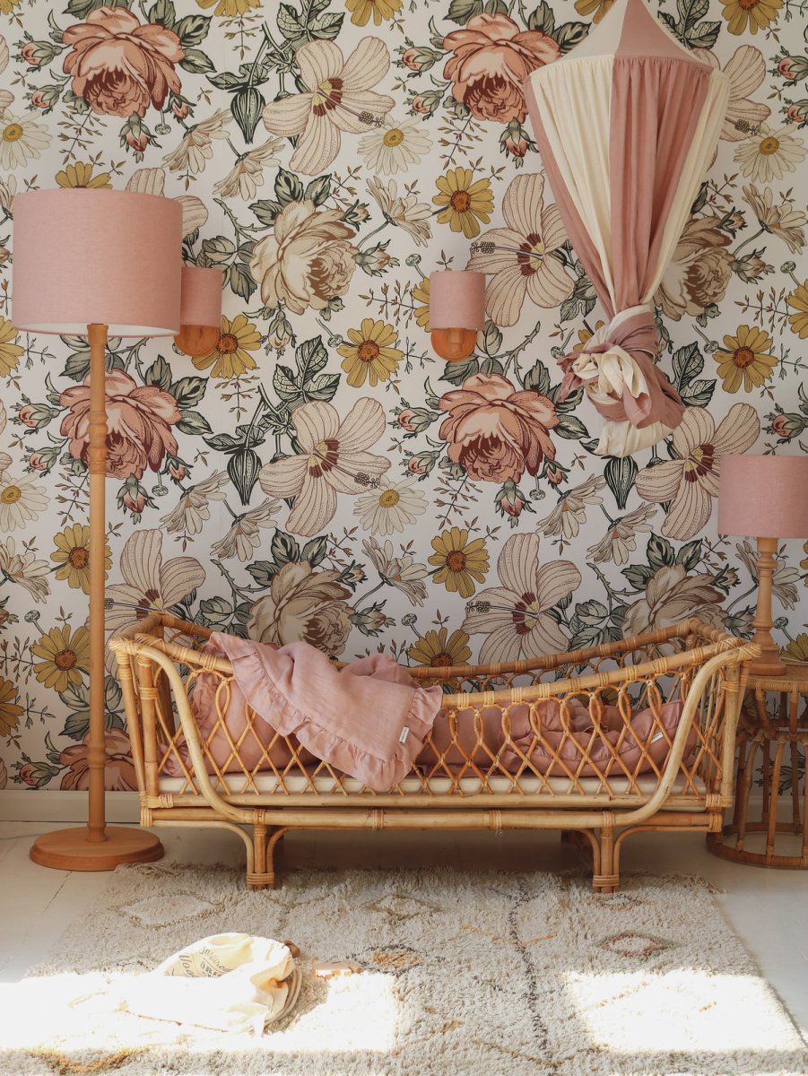 Pink Circus Cotton & Linen Bed Canopy for Babies & Kids (0–6y) - Tiny Tugz™
