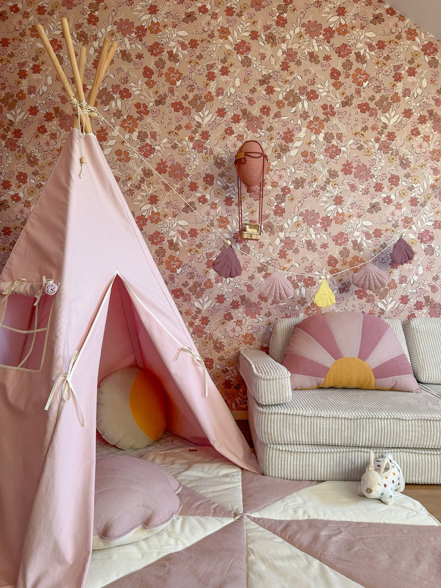 Pink Cotton Teepee Tent for Kids & Toddlers (3y+) - Tiny Tugz™