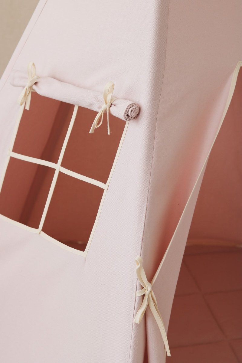 Pink Cotton Teepee Tent for Kids & Toddlers (3y+) - Tiny Tugz™