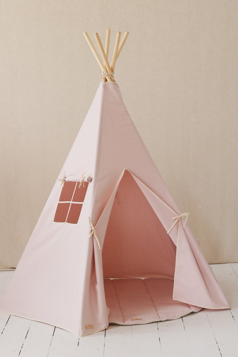 Pink Cotton Teepee Tent for Kids & Toddlers (3y+) - Tiny Tugz™