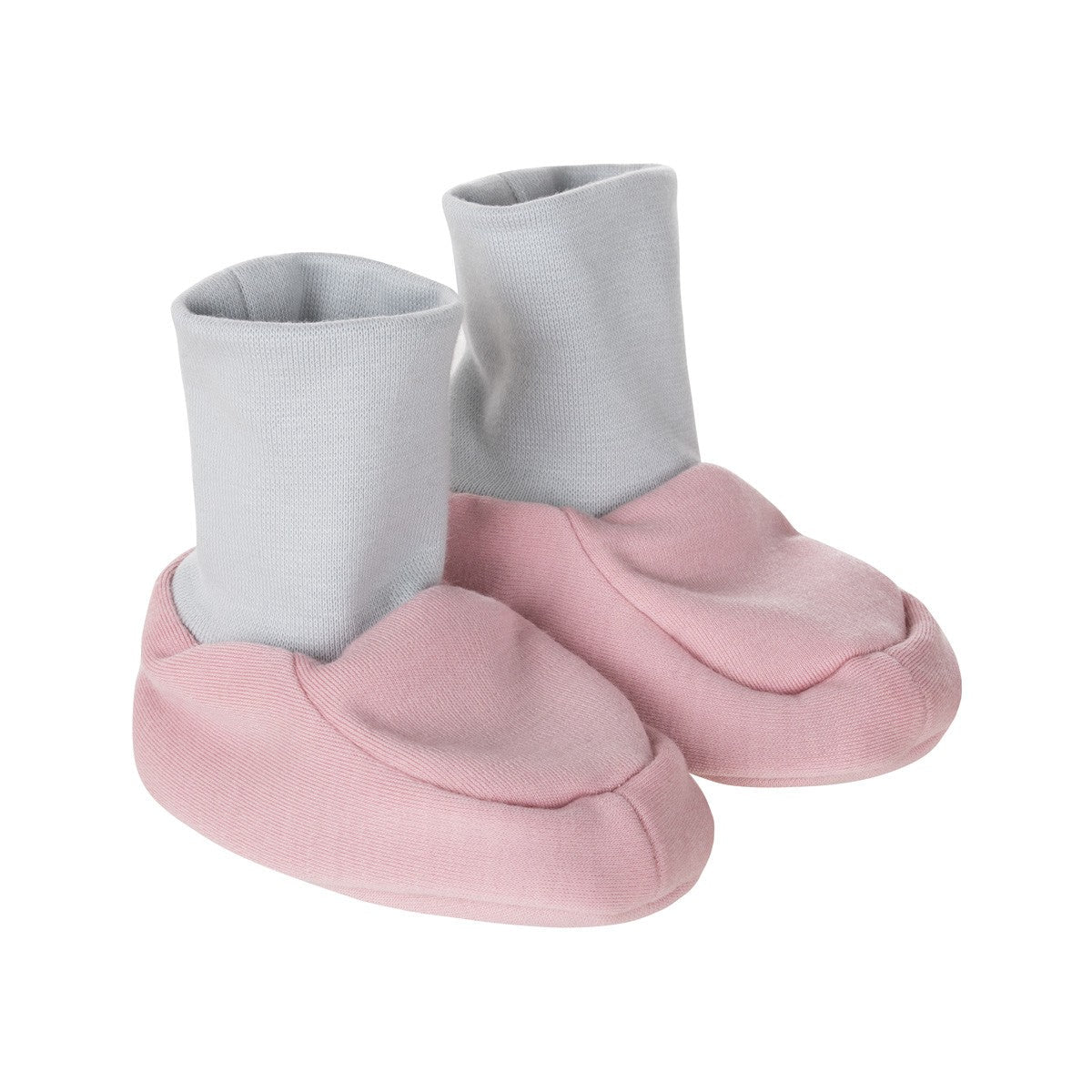 Pink Lined Merino Wool Baby Booties - Tiny Tugz™