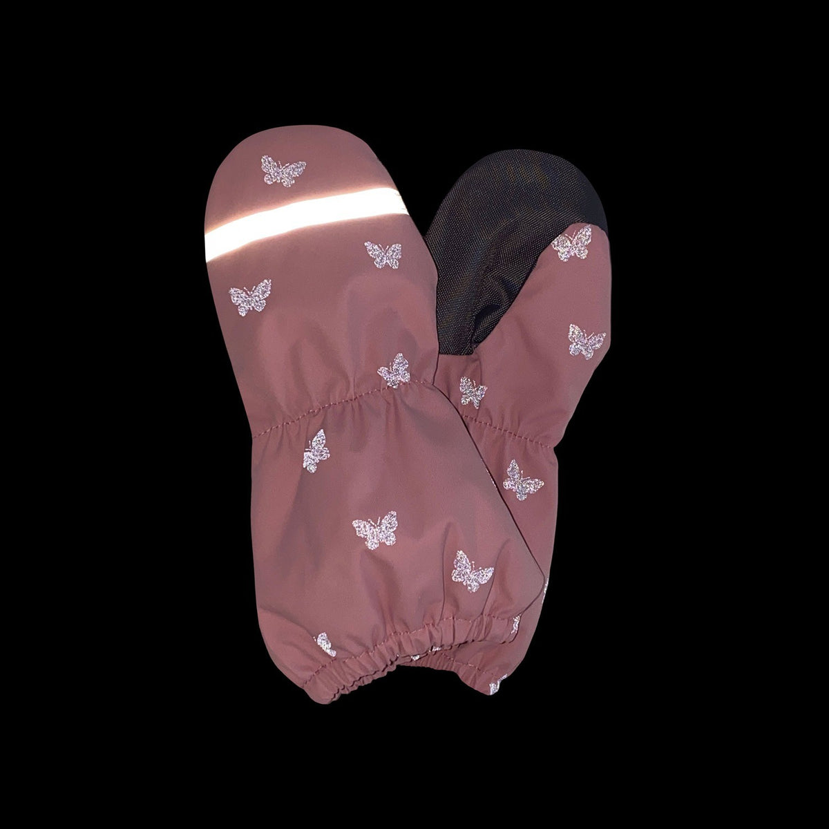 Pink Reflective Spring/Autumn Mittens - Tiny Tugz™