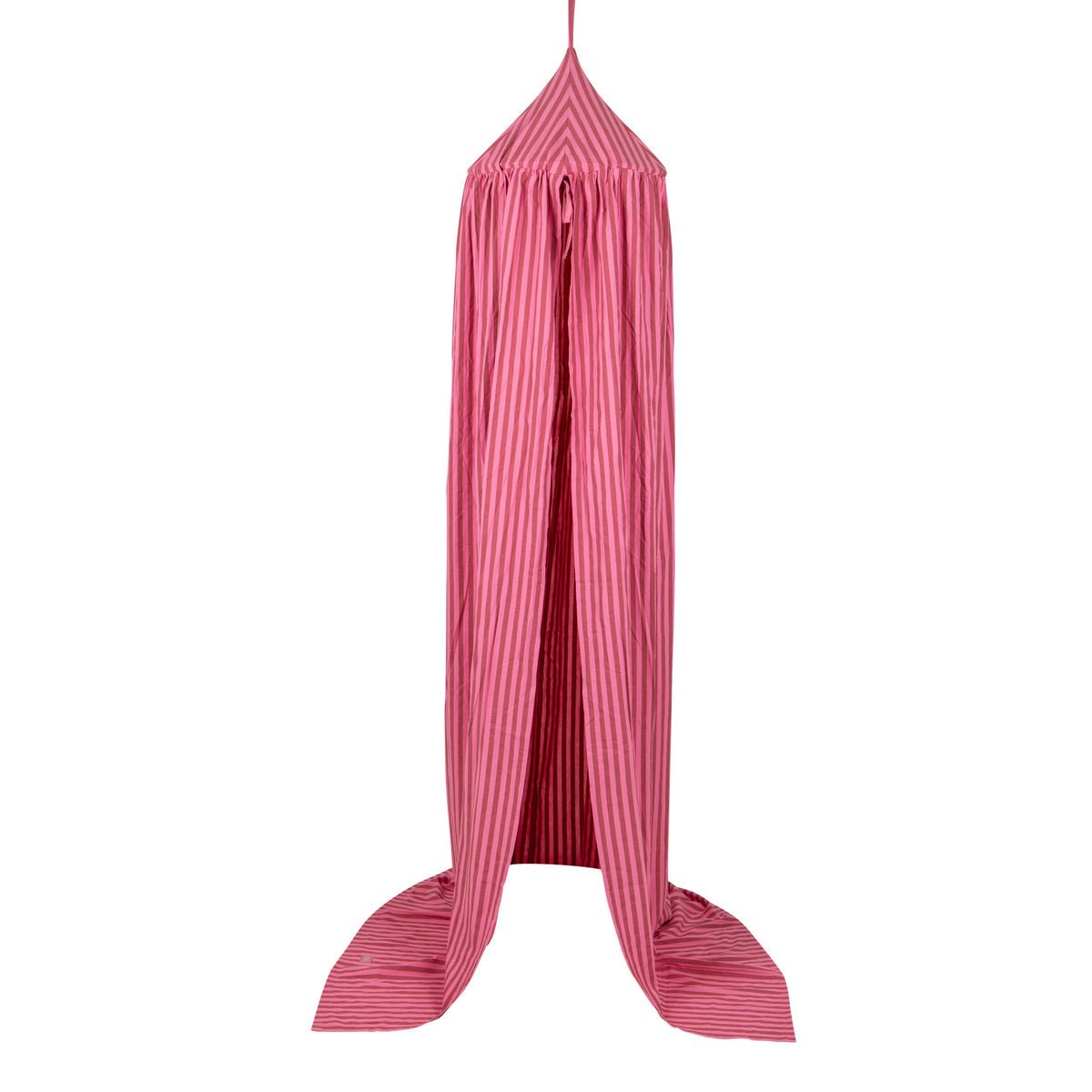 Pink Stripes Muslin Cotton Bed Canopy for Babies & Kids (0–6y) - Tiny Tugz™