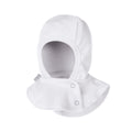 Pointelle Double-Layer Cotton Baby Balaclava – White - Tiny Tugz™