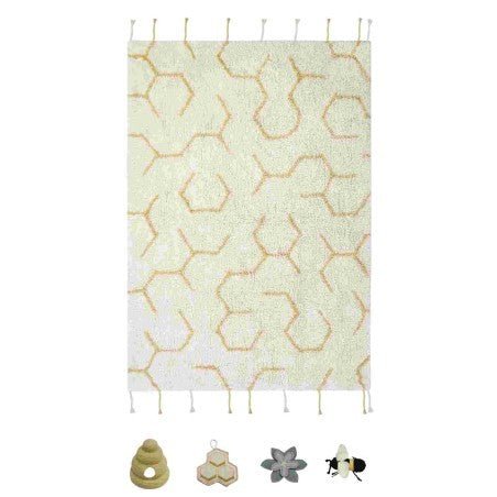 Pollination Cotton Play Rug for Kids (90 x 130cm) - Tiny Tugz™