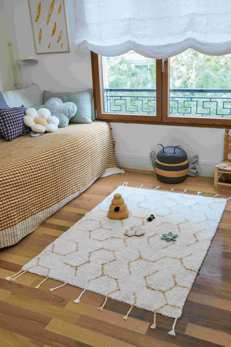 Pollination Cotton Play Rug for Kids (90 x 130cm) - Tiny Tugz™
