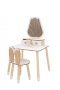Princess Wooden Beauty Mirror Table & Chair Set (Tulip) - Tiny Tugz™