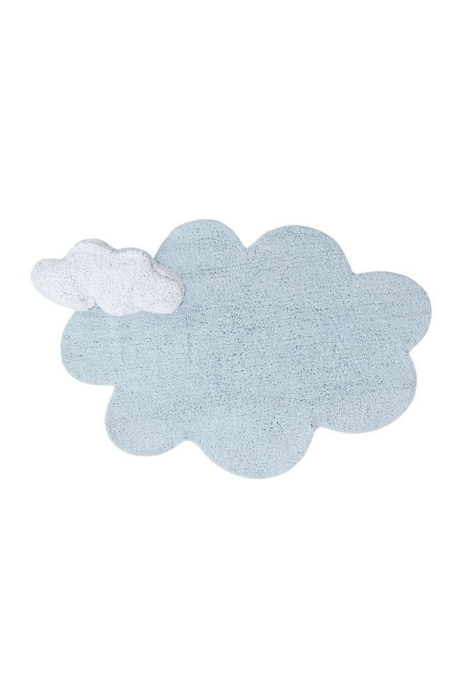 Puffy Dream Blue Cloud Cotton Rug for Kids (110 x 170cm) - Tiny Tugz™