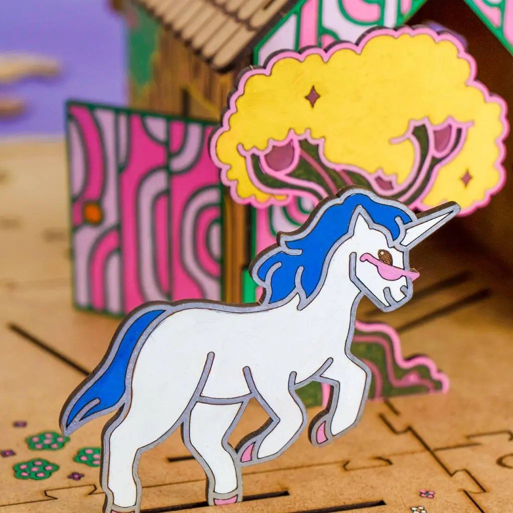 Rainbow Friends - Colour-Your-Own Wooden Unicorn Set - Tiny Tugz™