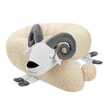 Ram Cuddle Pillow & Bed Wall Bumper with Curled Horns - Bouclé, 200 cm - Tiny Tugz™