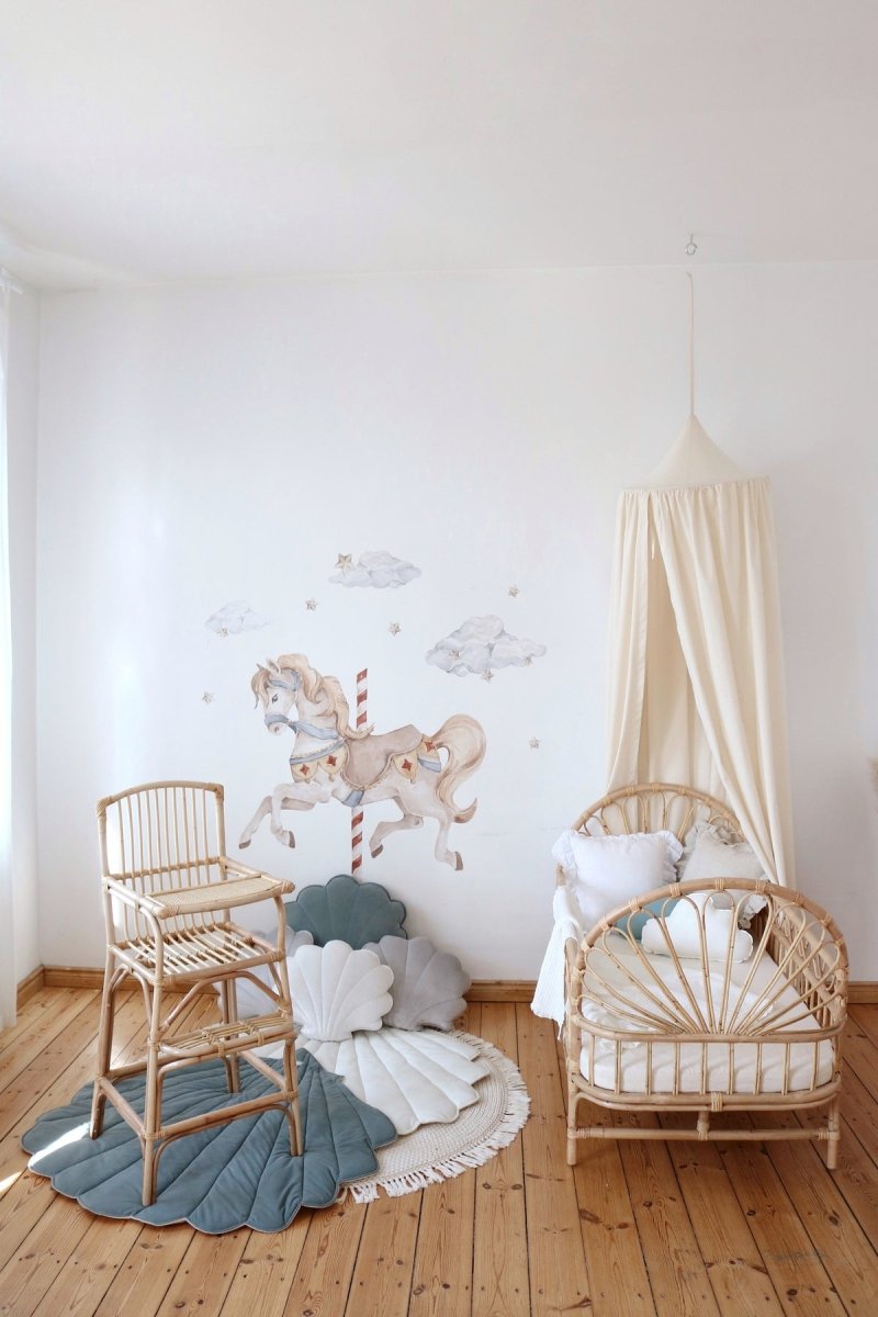 Raw Muslin Cotton Bed Canopy for Babies & Kids (0–6y) - Tiny Tugz™