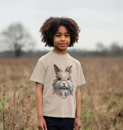 Organic Cotton Kids’ T-Shirt – Canvas Bunny Print